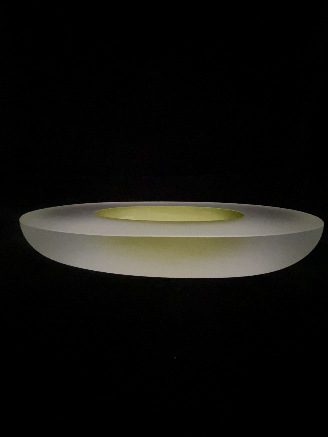 Zelená oliva - masivní hutní broušená mísa